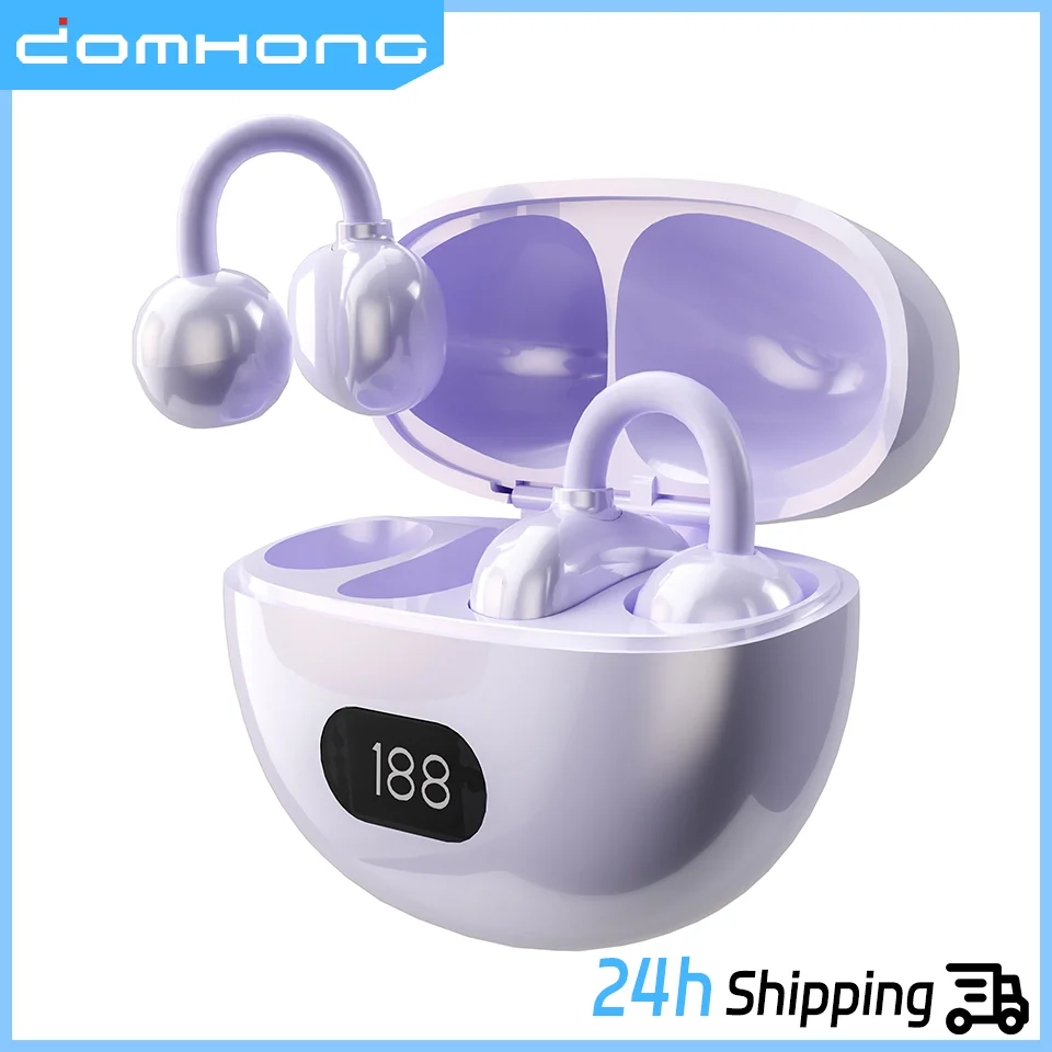 

OWS Wireless Bluetooth Ear Clip Headphones 144 language Real Time Translation Earphone Long Battery Life Gaming Earbuds HD Call