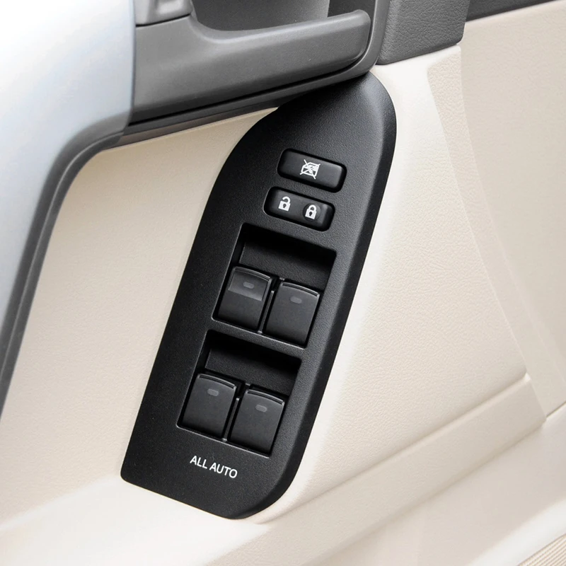 For Left Hand Drive Car Window Lift Button Control Switch Frame Panel Cover For Toyota Land Cruiser Prado 150 LC150 2010-2017