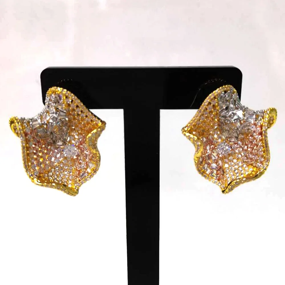 

Kellybola индивидуальные модные праздничные серьги с цветами для женщин, серьги для свадебной вечеринки, ювелирные изделия, роскошные серьги с бантом, высокое качество