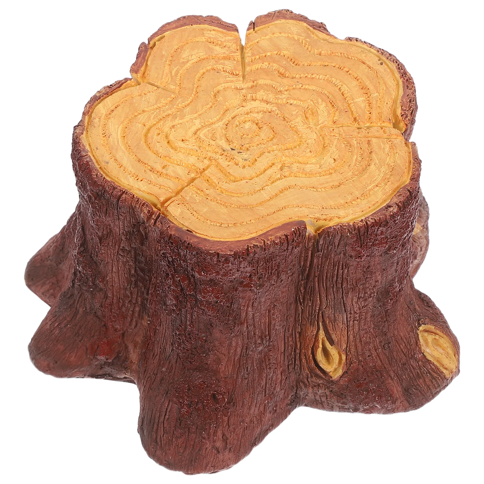 

1.5W LED Tree Stump Night Light Resin Faux Wood Log USB Table Lamp Christmas Fireplace Decor Halloween Flame Effect Flickering