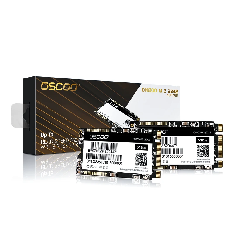 Oscoo – disque dur SSD M.2 de 16 go, 32 go, 64 go, 2242 go, 128 go, 256 go, 512 go, 2D, MLC Flash, NGFF