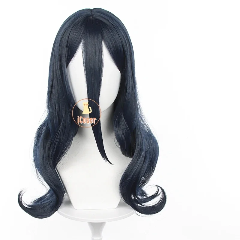 3,v;5'h\8/Kyotaro Sugishita Cosplay Wig Anime Wind Breaker Dark Blue Long Hair Bofurin Halloween Party Women Men Props7;j'9.g\2/ - view 4