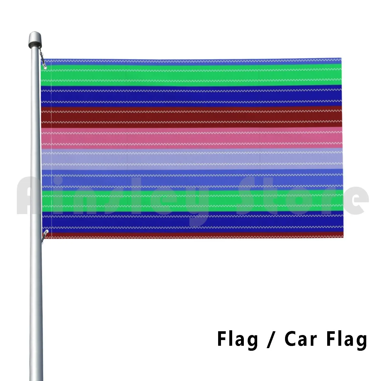 Good Guys Child's Play Chucky-Killer Doll-Stripes Flag Car Flag Funny Good Guys Childs Play Chucky