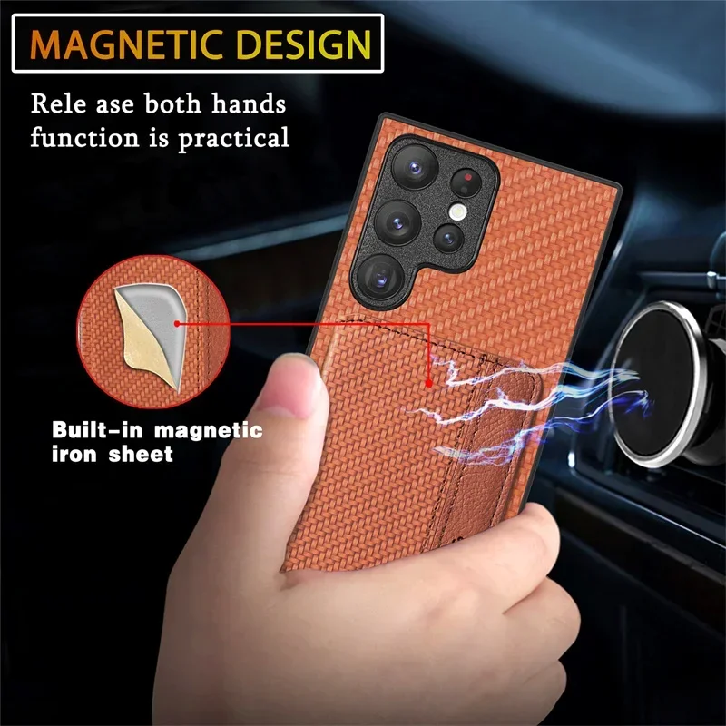 RFID Block Leather Wallet Case For Samsung Galaxy S24 S23 S21 S20 Ultra Note 20 10 S20 S 23 S24 FE S22 S 21 S10 Plus Back Cover