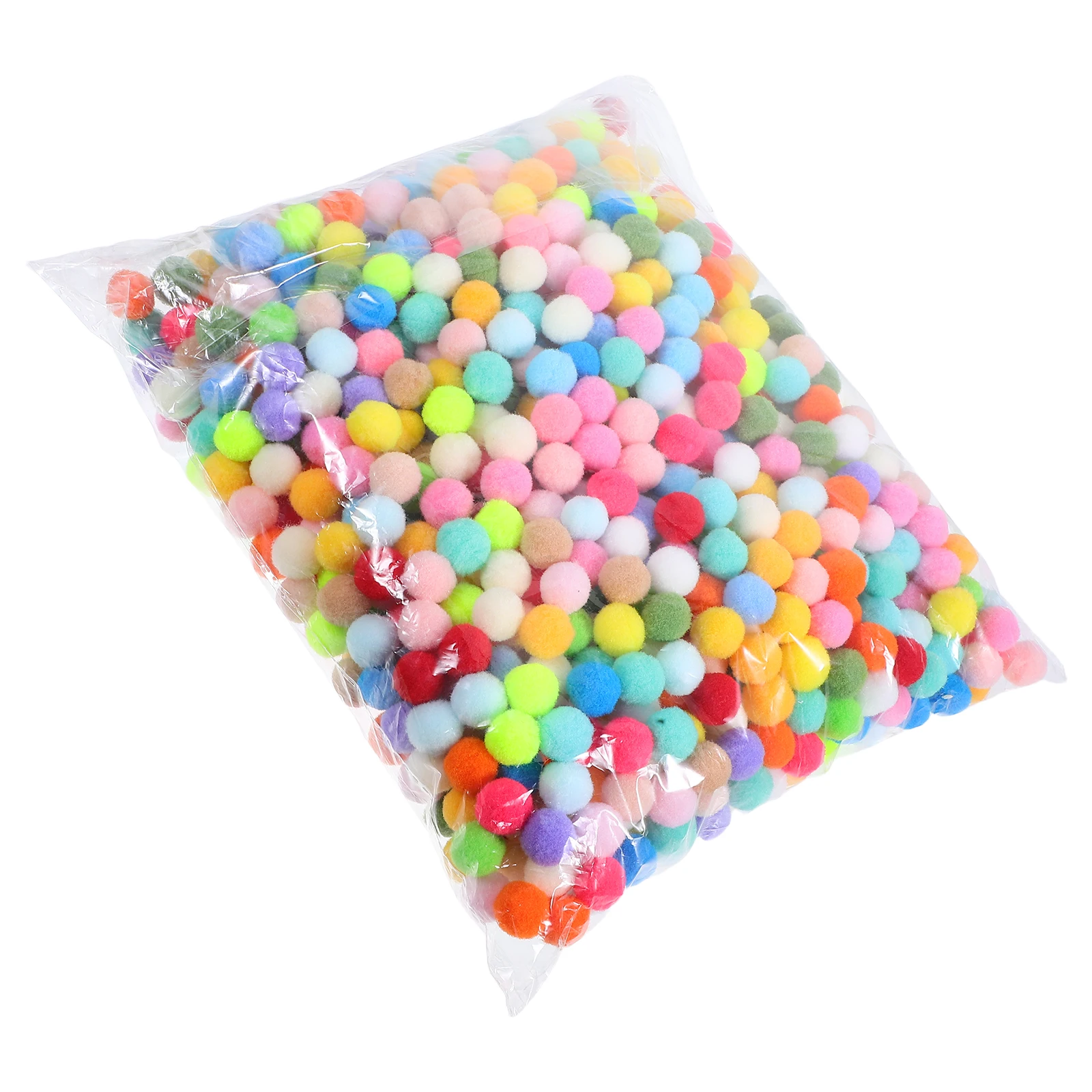 1000pcs Polyester Ball DIY Material Elastic Child Accessory Colorful Craft Project Home Decor Costume