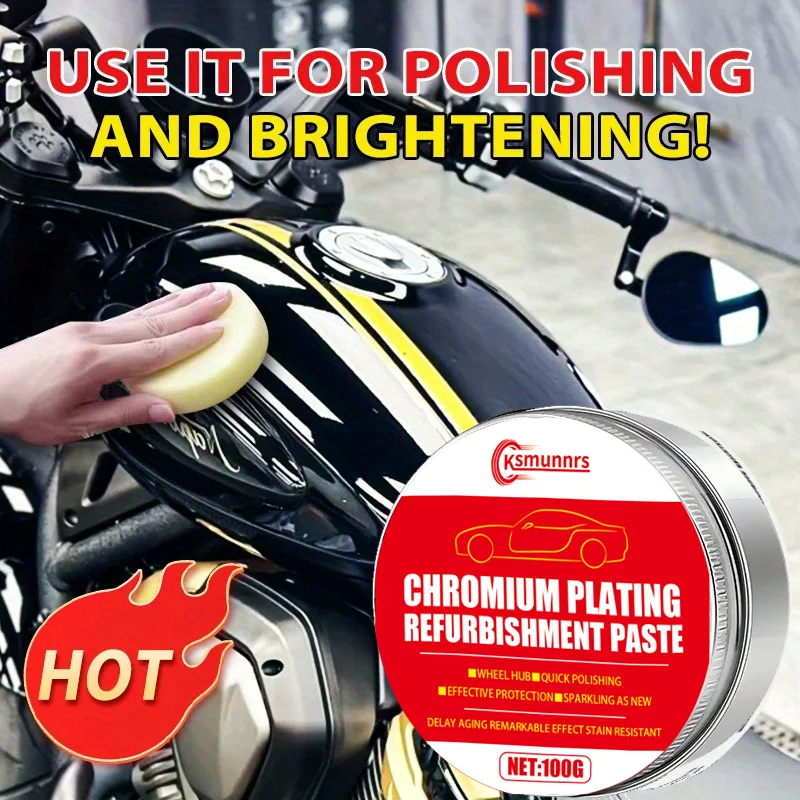 

NEW !! Motorcycle Wax - Long-Lasting Paint Surface Protection for Cars, Motorcycles & Bicycles - Mirror-Like Finish, Anti-Aging