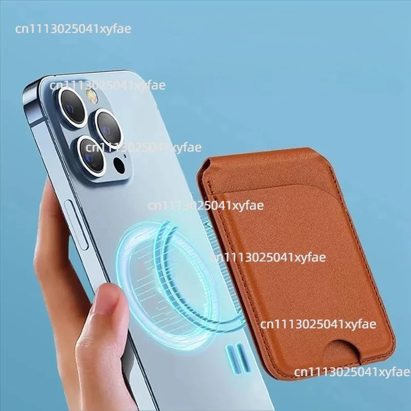 2-in-1 Magnetic Wallet Stand, PU Card Holder Compatible with iPhone 15/16 Series, Adjustable Design, Black