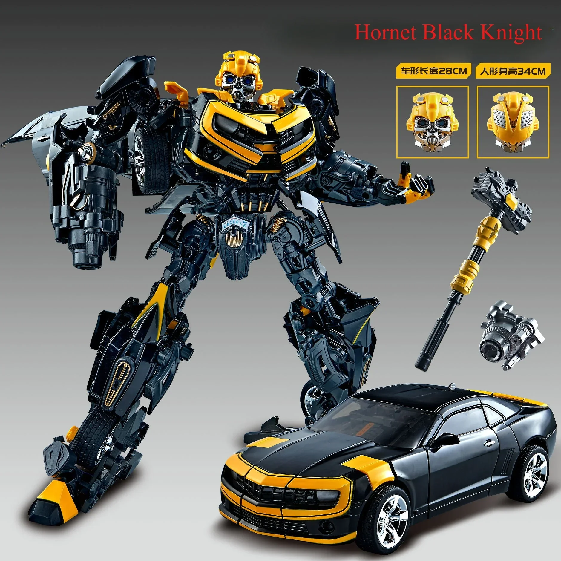 Hasbro Transforming Toy Car King Kong Robot, Movable Alloy Model, Bumblebee & Qingtian SS05, Holiday Gift