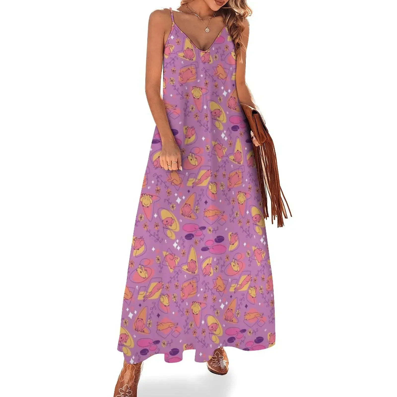 

Atomic Frogs! Hop-wave Sleeveless Dress Dress vintage women's summer dresses 2024 prom dress