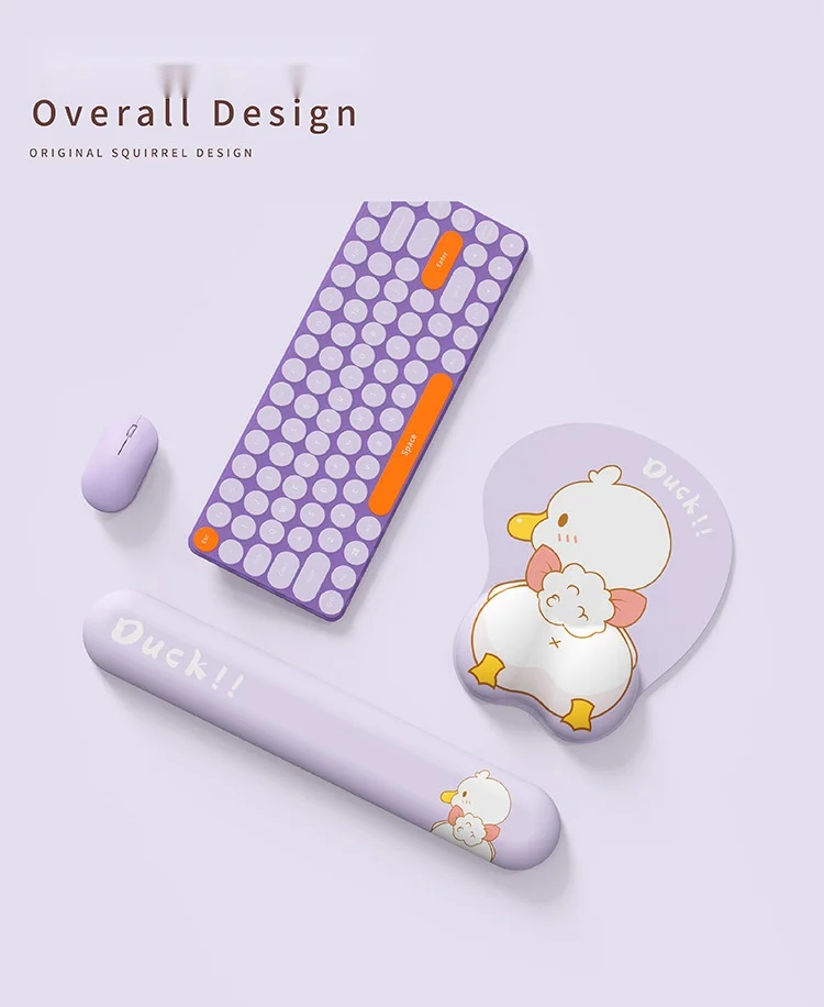 Niedliche Enten-Handgelenkauflage, Ergonomisches Mauspad für Büro und Gaming, 5 Multi-Konfigurationsoptionen – Detail 3