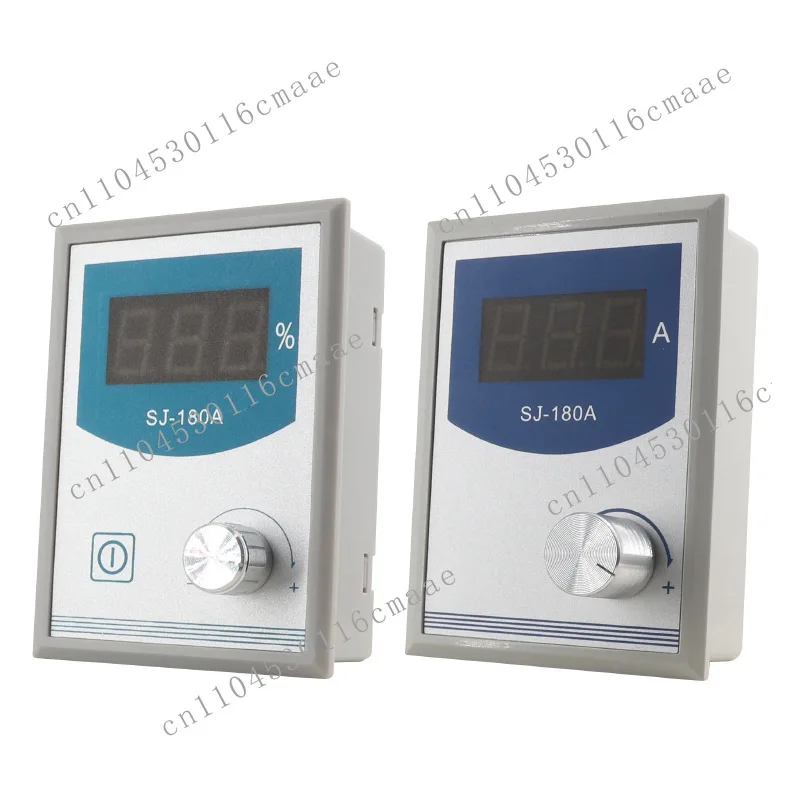 DC24V Miniature SJ-180A High-precision Manual Tension Adjustable Small Magnetic Powder Controller DC Digital Display 0-4A