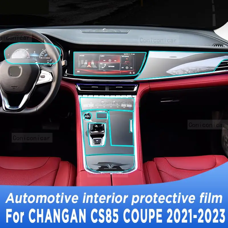 

For CHANGAN CS85 COUPE 2023 2022 Gearbox Panel Navigation Screen Automotive Interior TPU Protective Film Anti-Scratch Accessorie