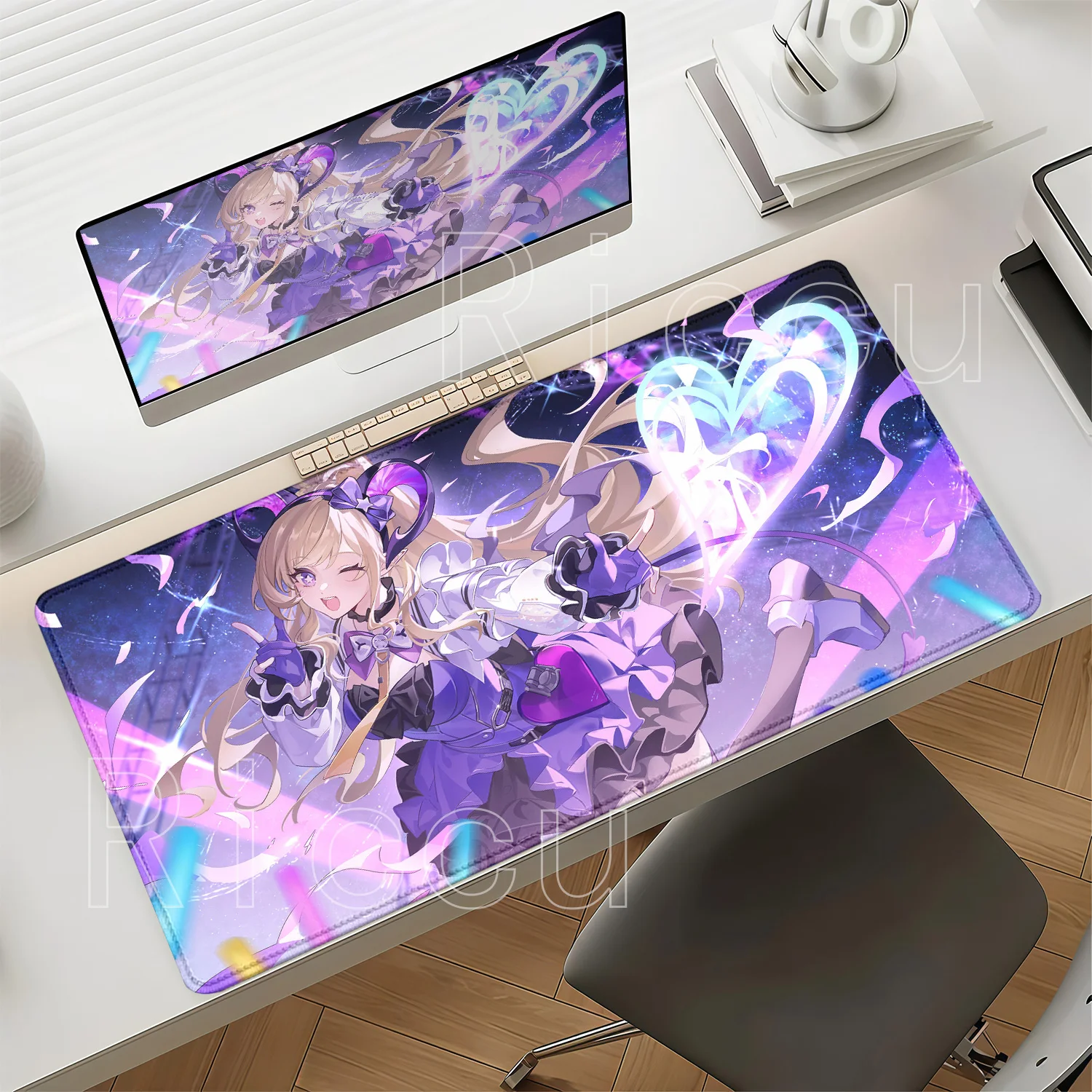 HD Printing Liino Arknights Endfield Larger Mouse Pad Office Larger Keyboard Gaming Overlock Mousepad PC Non-slip Base Desk Mat