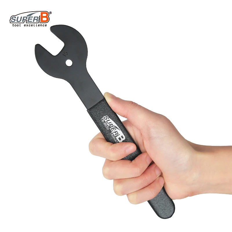 Super B Bicycle Tools Hub Cone Spanner 13-19mm Spec MTB Road Bike Hub Spanner Tool Designed for Riders and Home Mechanics