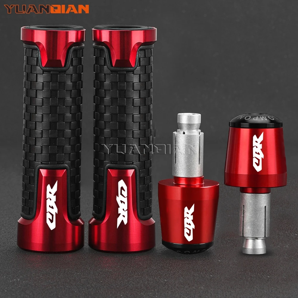 Handle Bar Cap End Plugs For Honda CBR 600 F2,F3,F4,F4i CBR600F CBR 600F 600 F 1991-2007 7/8mm CNC Motorcycle Handlebar Grips