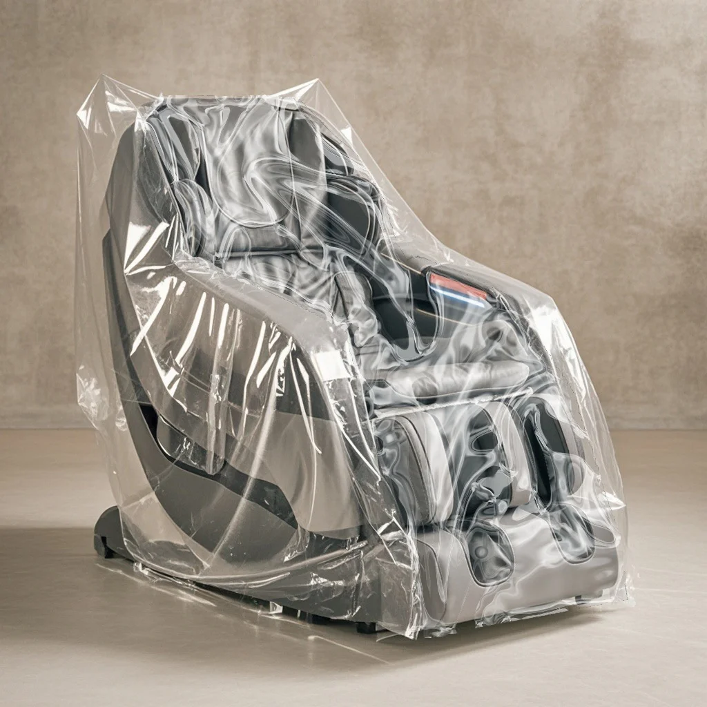 PE waterproof Massage Chair Cover Transparent Dustproof Furniture Covers Anti-scratch Storage Case Modern