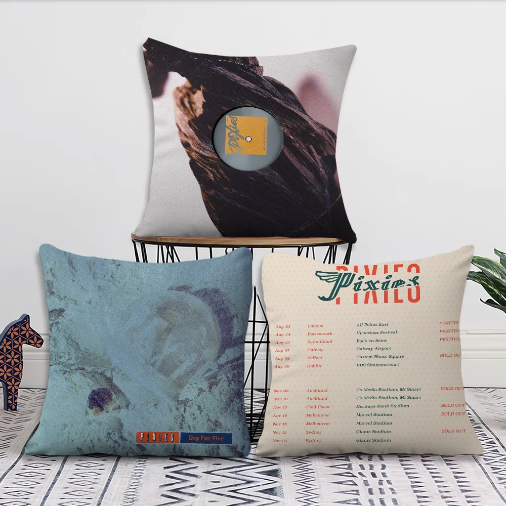 Pixies The Night the Zombies Came cover For Sofa Bedroom Living Office Bedsid Pillow Case Table Backrest Cushion Printing Square