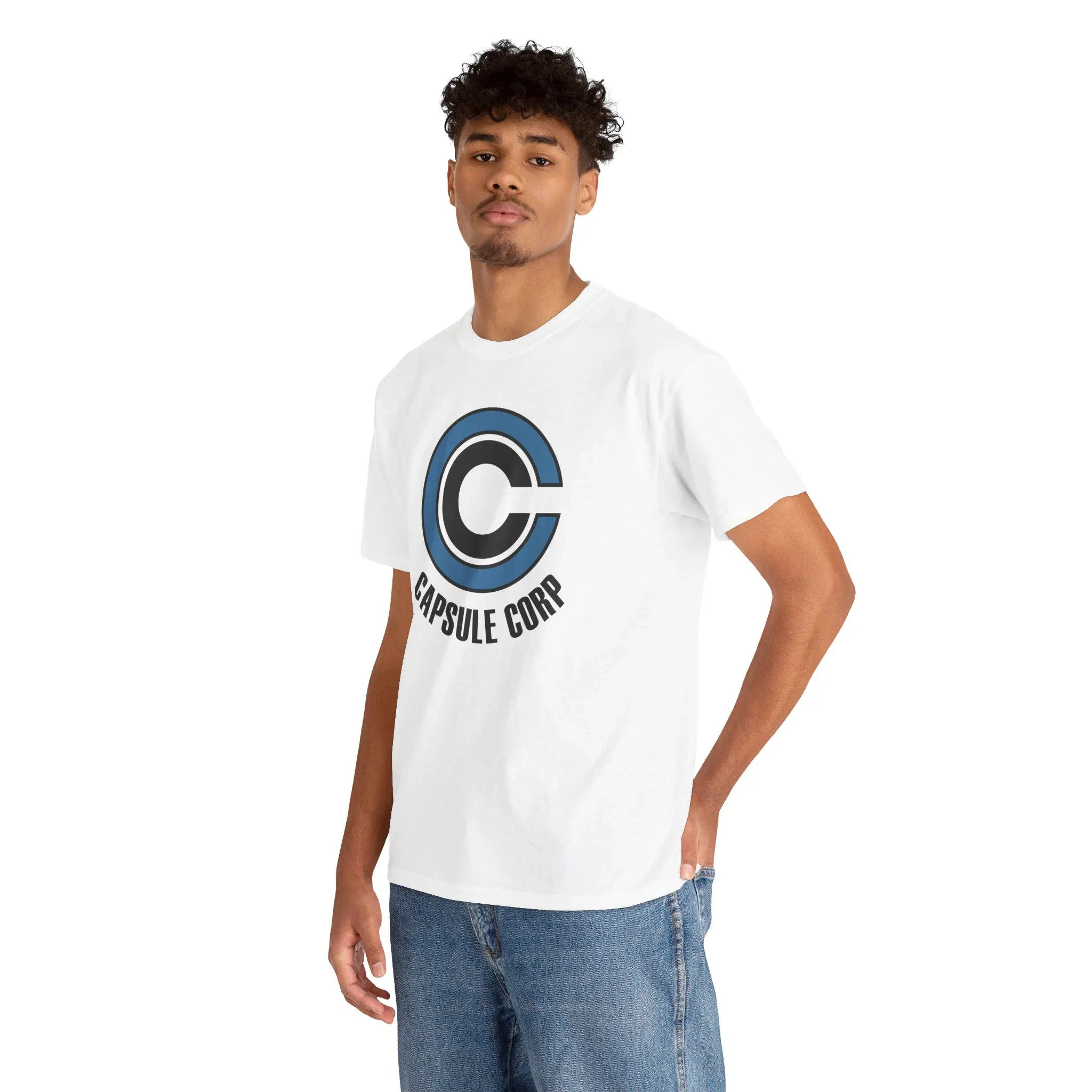 2026 Sommer Retro Dragon Ball Z Capsule Corp T-Shirt für Herren, Schwere Baumwolle, Übergroßes Bulma Tech Vintage Grafik-Streetwear, Unisex für Kinder