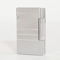Novelty Lighters Bright Sound Vertical Grain Single Soft Flame Metal Brass 100% Cigar Cigarette For Male New