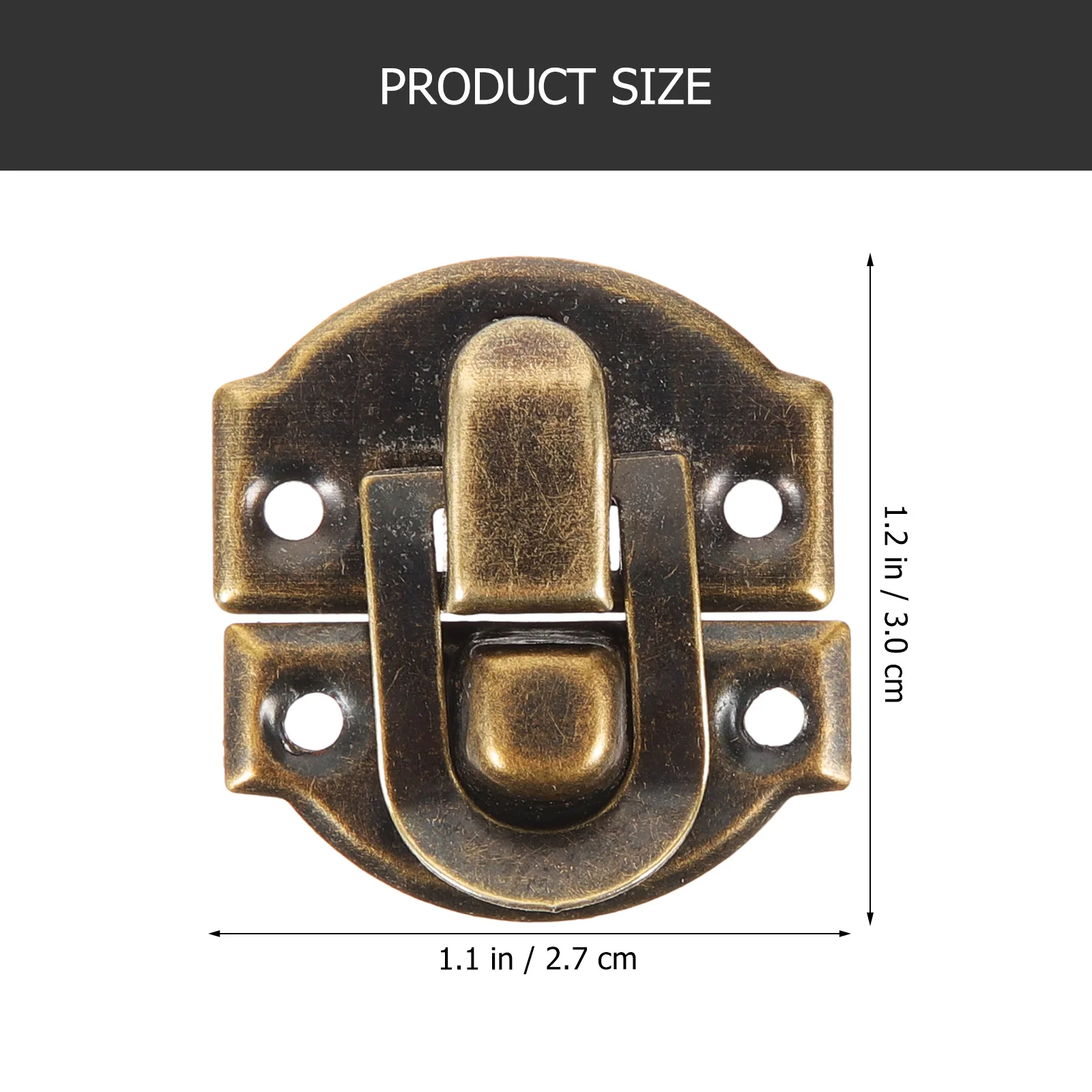 10 قطعة صندوق خشبي مزلاج إغلاق فولاذي عالي التحمل للمجوهرات هدية النبيذ صندوق الزفاف خمر خزانة الصدر درج الأثاث