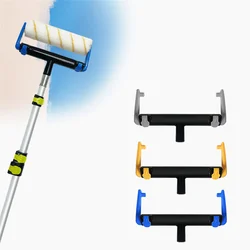 Paint Roller Handle Tool Brush Wheel Brush Retractable Long Rod Roller Brush Wall Paint Latex Paint Wall Brush Artifact