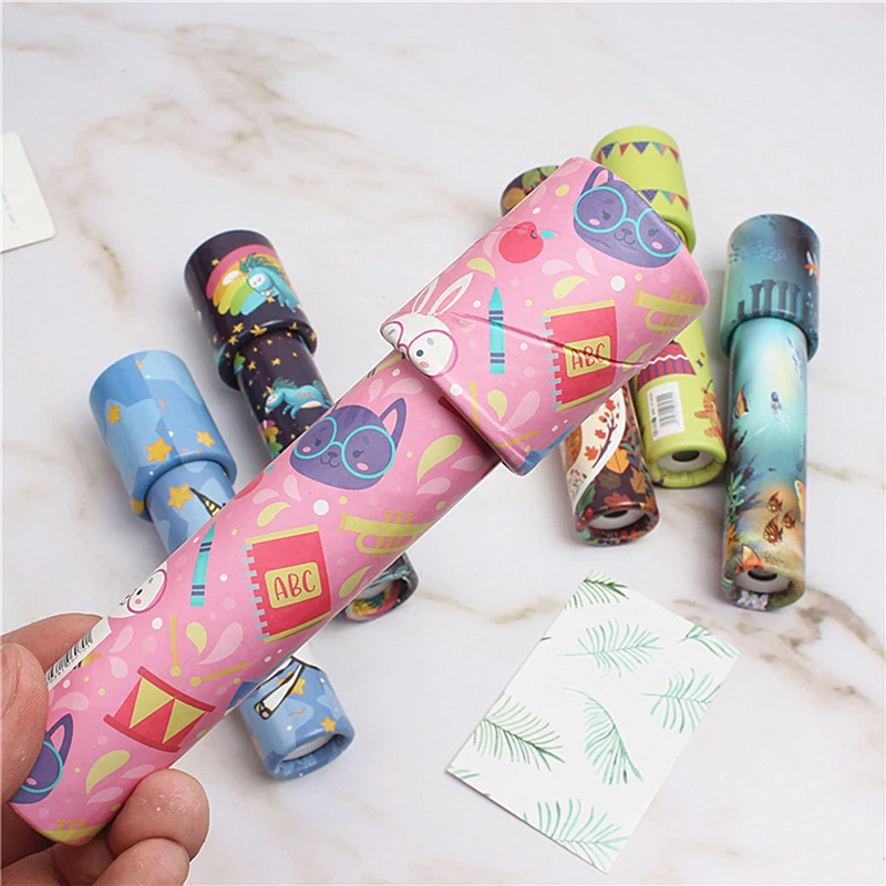 1PC Rotating Kaleidoscope Classic Nostalgic Child Science Experiment Toy Parent-child Kid Educational Toy Magical Change Gifts