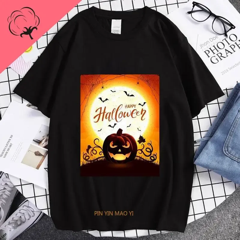 HELLOWEEN  Witch Hipster T SHIRT Men Women 100% Cotton Helloween Band in Tour T-Shirt Y2k Kawaii Clothes streetwear