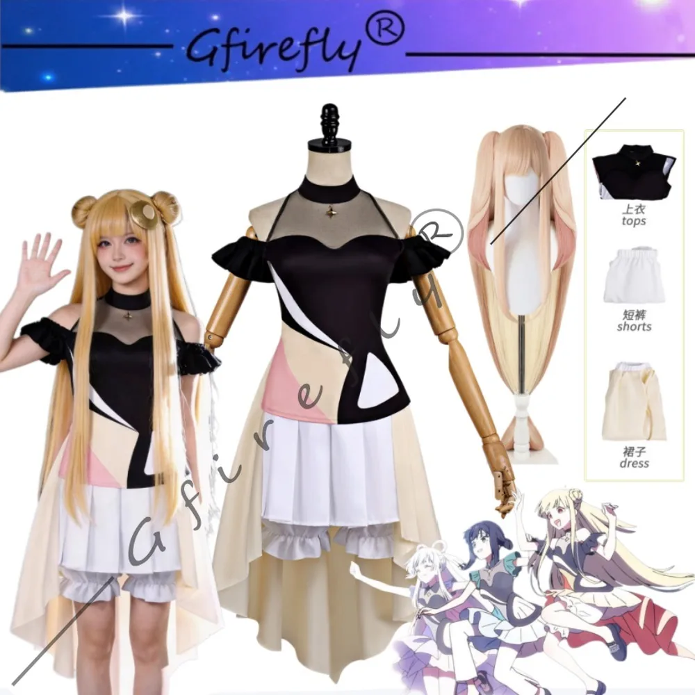 

Chou Kaguya-hime Black Mesh Cosplay Set Full Costume Adult Women Halloween Carnival Comic Con Anime Stage Performance Outfit