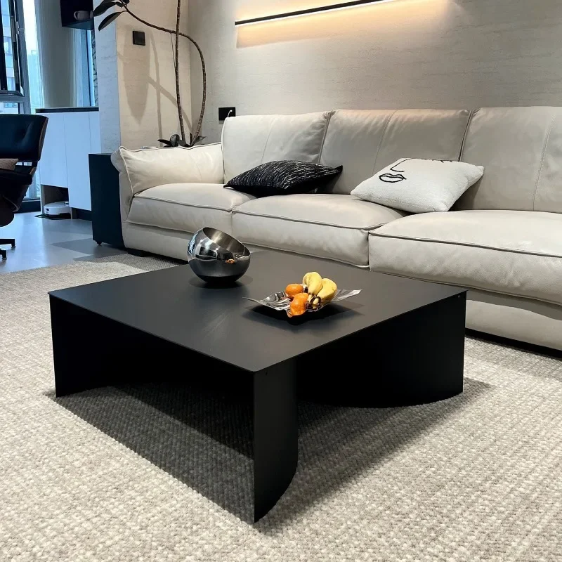 Modern Coffee Tables Living Room Designer Black Metal Coffee Table Luxury Nordic Center Neat Tea Table Decoration Home Furniture