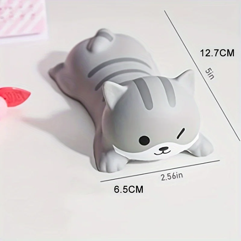 Ergonomic Wrist Rest Support - Cute Slow Rising PU Mouse Pad - Perfect for Computer Desks & Office Supplies