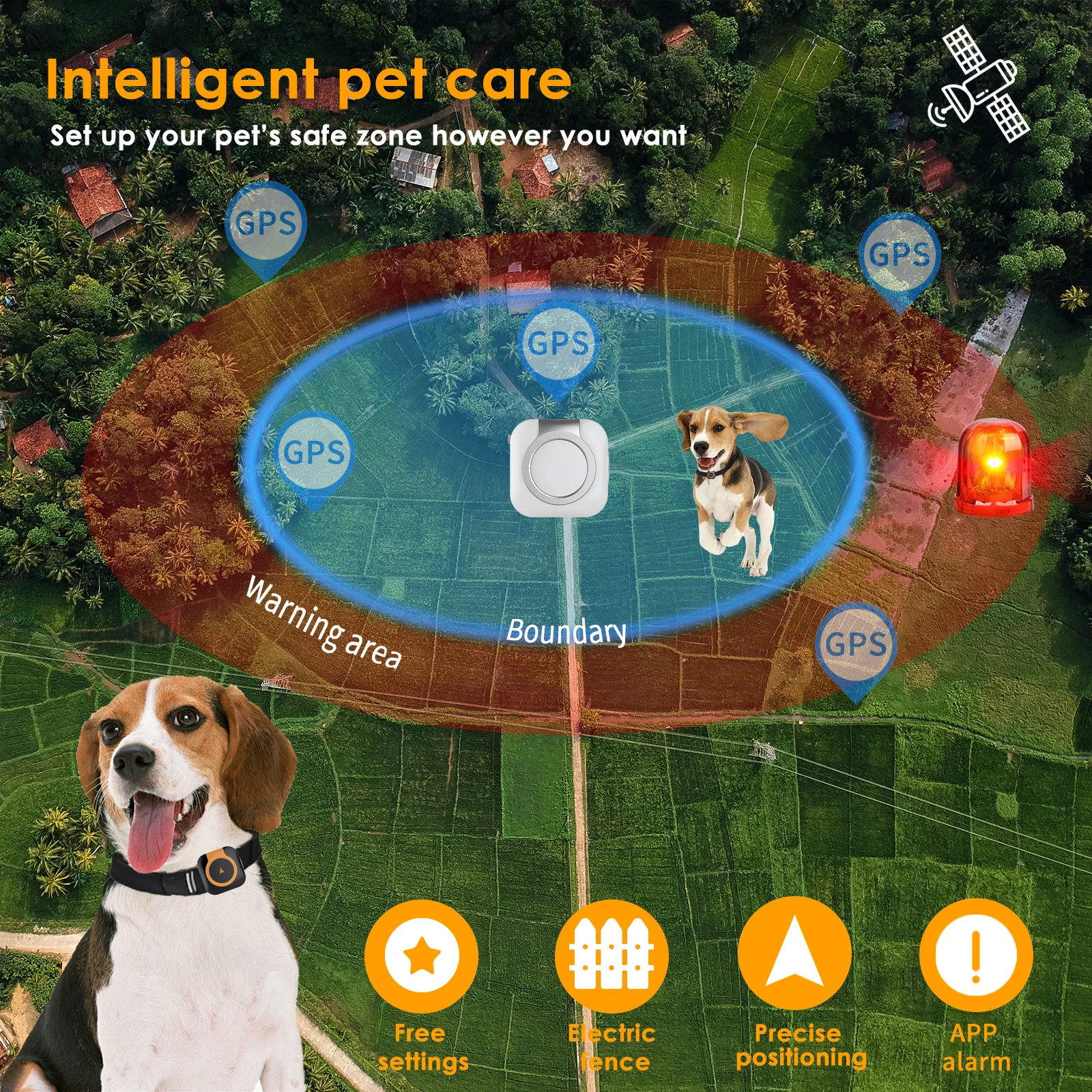 Pet Gps Tracker Collar - Collier de suivi GPS pour animaux