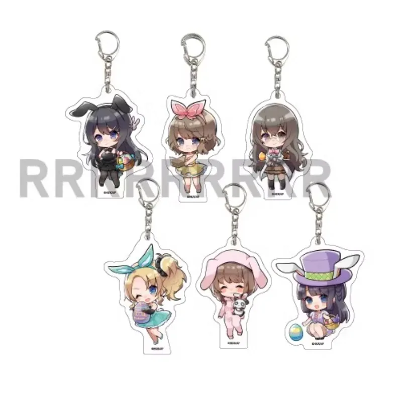 

Game Mai Sakurajima Nodoka Toyohama Kaede Azusagawa Shoko Makinohara Keychain Doll Anime Acrylic Keyring Pendant for Gift
