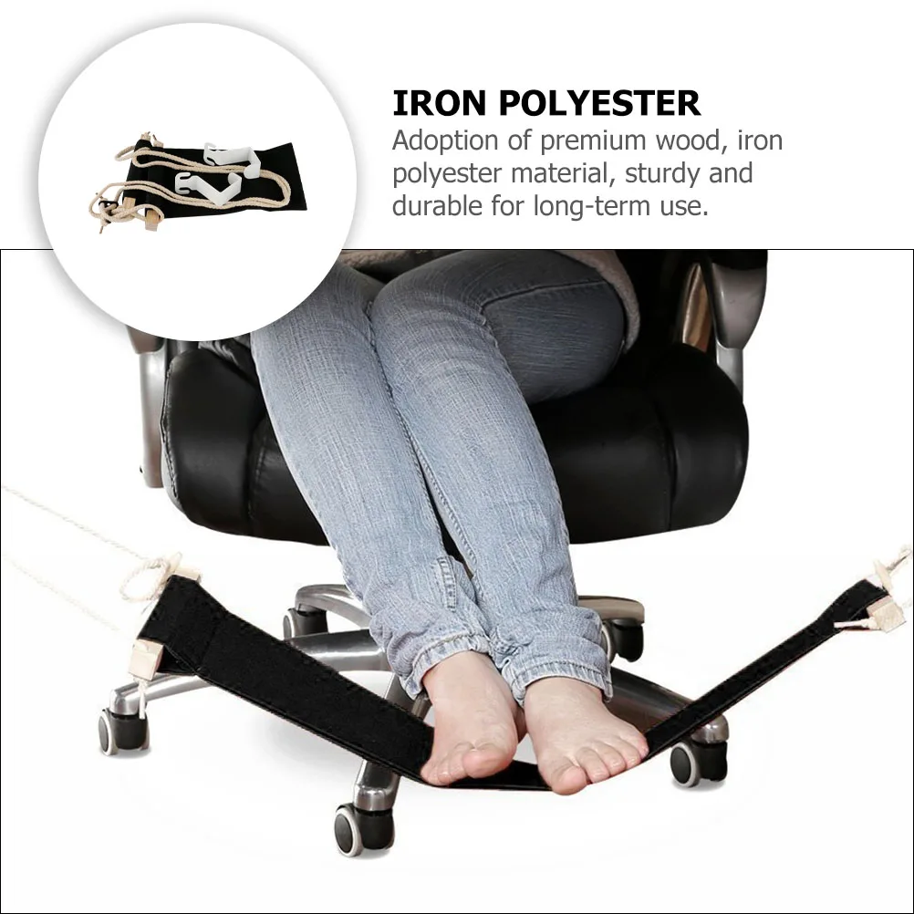 

Foot Hammock For Office Desk Adjustable Portable Under Desk Footrest Home Foot Resting Hanger Foldable Feet Hammock Outdoor