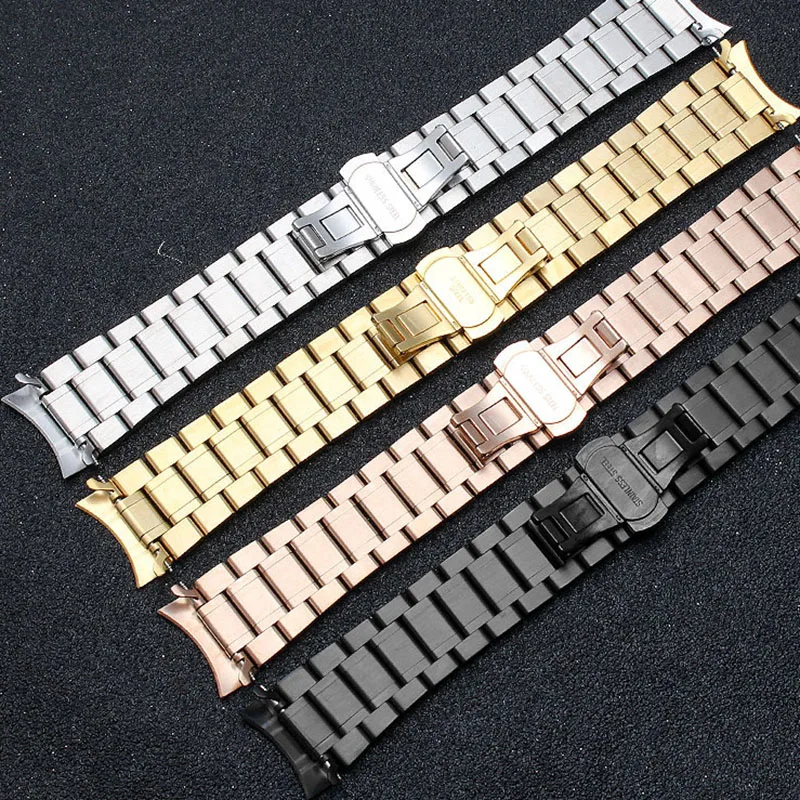 Stainless steel strap for Armani AR5906 AR5905 AR5890 AR5889 5858 5920 5919 man 23mm woman 20mm Folding clasp watchband bracelet