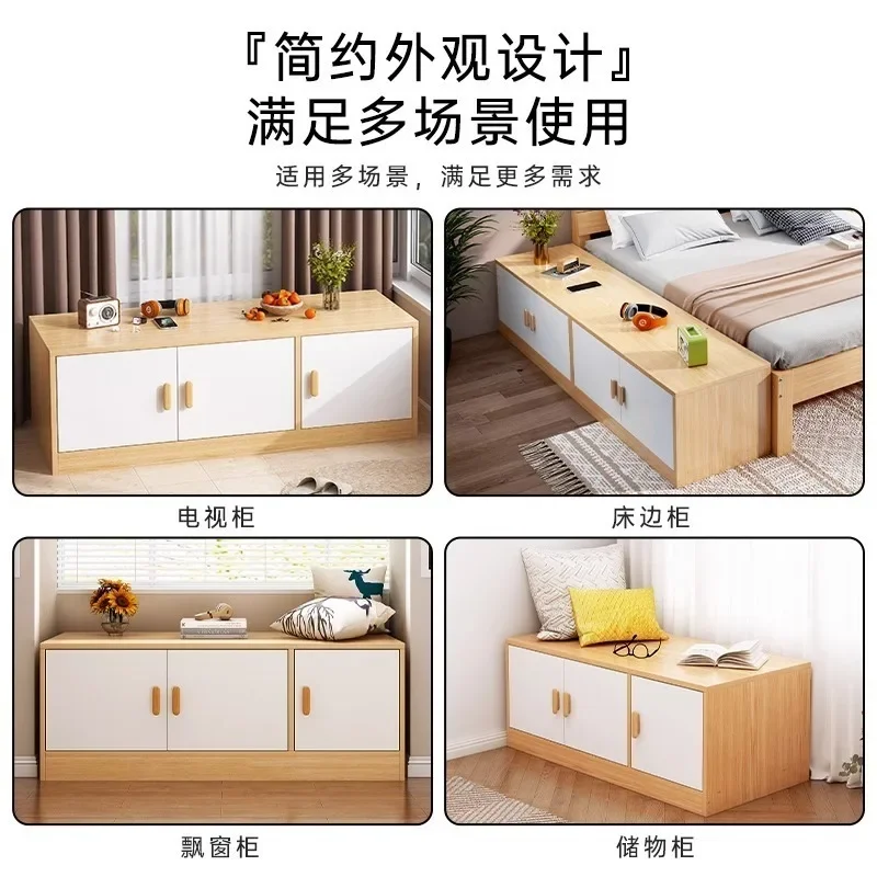 Bay window cabinets, storage , household balcony storage cabinets, low , bedroom tatami mats, modern simple stor
