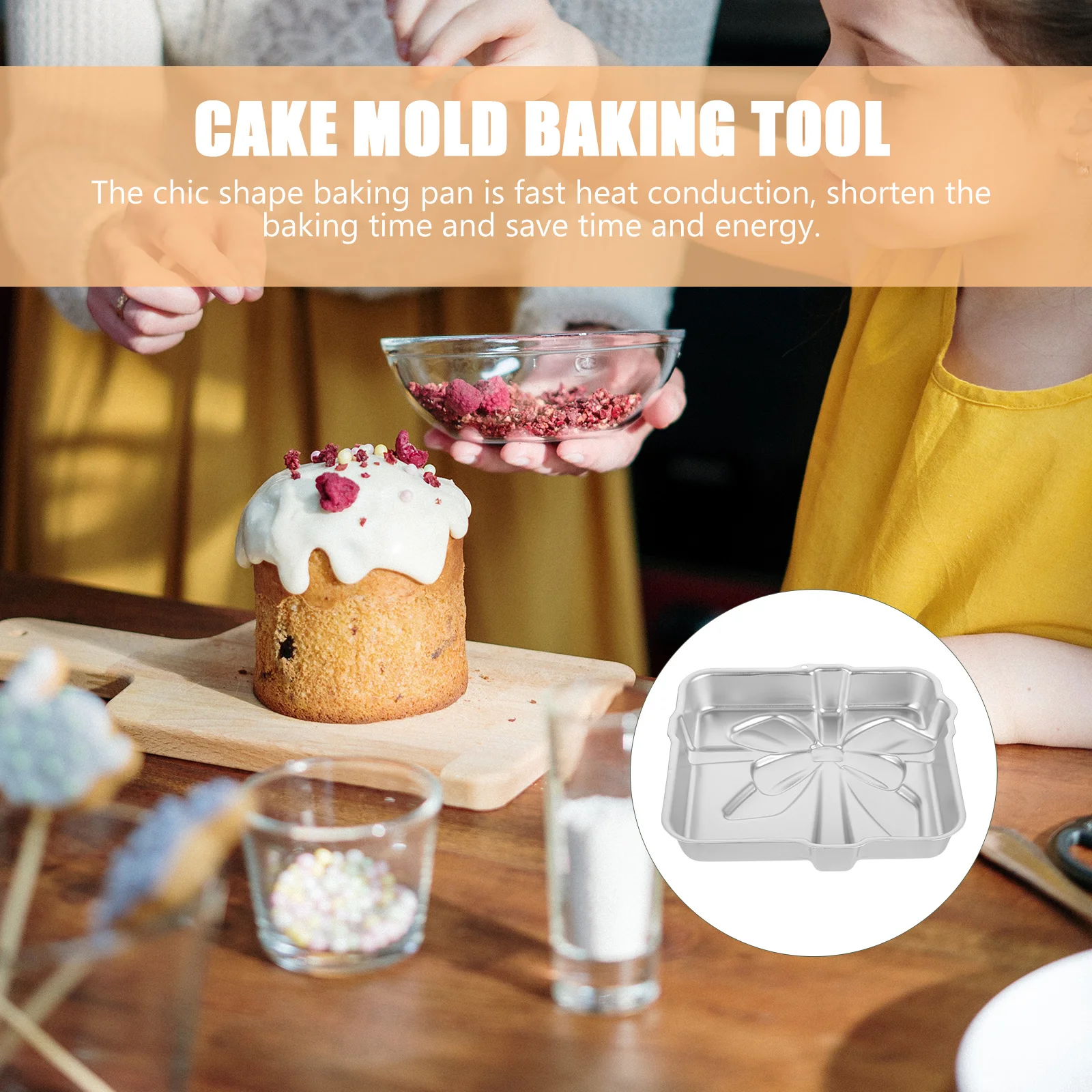

Rectangle Aluminum Alloy Cake Baking Pan Lightweight Perfect for Baking Cakes Pies Bread Oven Bakeware