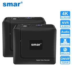 Smar h.265 max 4k saída cctv nvr detecção de rosto 9ch 10ch/16ch 32ch 4k gravador de vídeo de segurança detecção de movimento p2p onvif xmeye