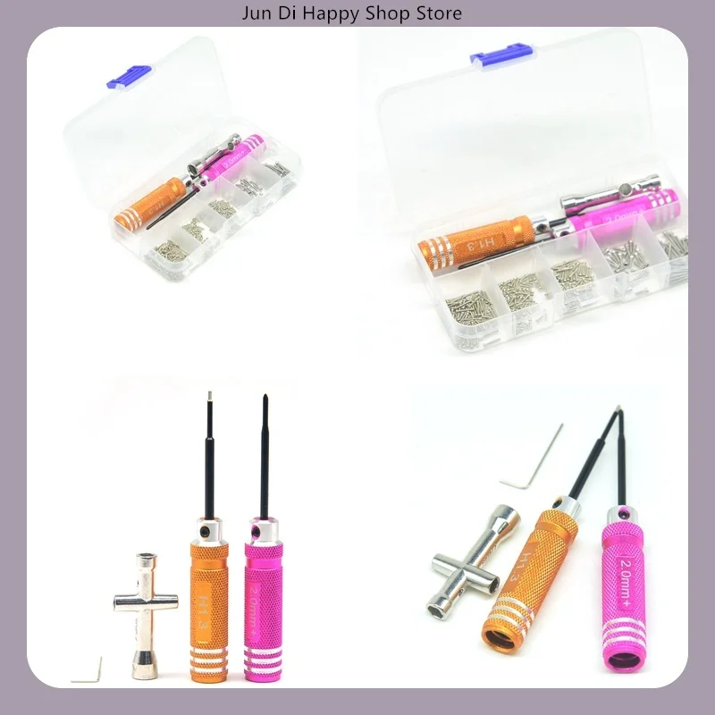 RC Model Car Tool & Screw Box Set 192pcs/Set Compatible with SCX30