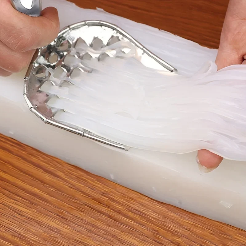 1pc Stainless steel jelly scraper, cold noodle scraper, jelly planer, jelly scraper