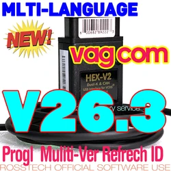 2026 Newest Popular V26.3 VAG HEX V2 For VAGCOM Multi-Language OBD2 Scanner Atmega162 PCB For VW/AUDI/ Skoda/Seat VAG VCDS TOOS