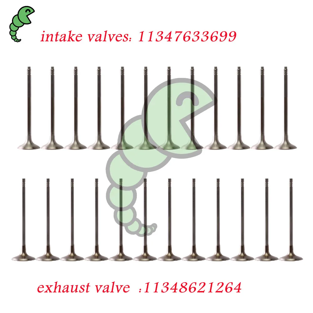 intake valves 11347633699 exhaust valve 11348621264 Engine Valves Set For BMW MINI 330i X3 Cooper S F30 F56 G20 B46 B48A 2.0T