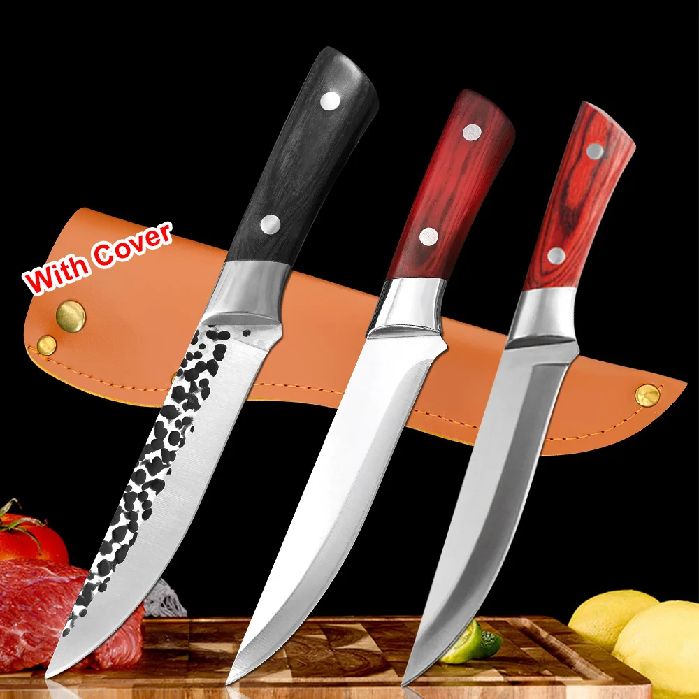 

Stainless Steel Cleaver Meat Knife Professional Boning Chef Knife Slicing Fish cutting knife Cooking Knife