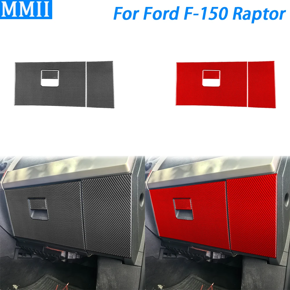 

Для Ford F150 Raptor 2009-2014 углеродное волокно ко-пилот приборной панели перчаточный ящик панель комплект украшения салона автомобиля аксессуары стикер