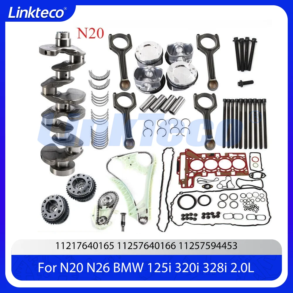 

Engine Rebuild Overhaul Bolts Kit Piston Timing Chain VVT Set Fit 2.0 T For 12-16 BMW N20 N26 220I 228I 328I X1 X2 X3 Z4 2.0T