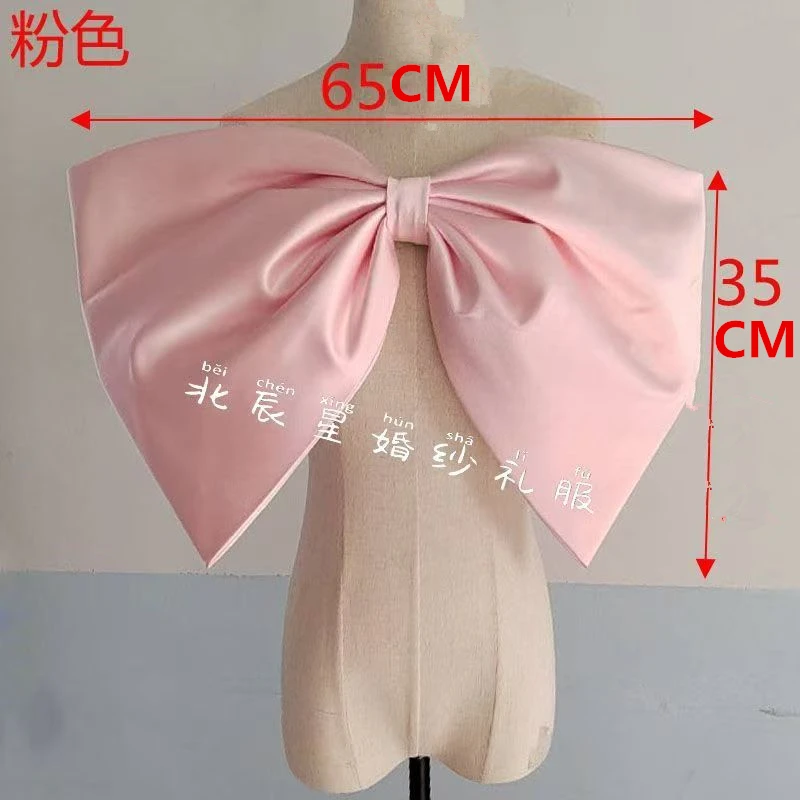

Seperate Big Size Pretty Bow Matching Wedding Dress Elegant Removeable Train Decorate Bride Dresses Knots DIY