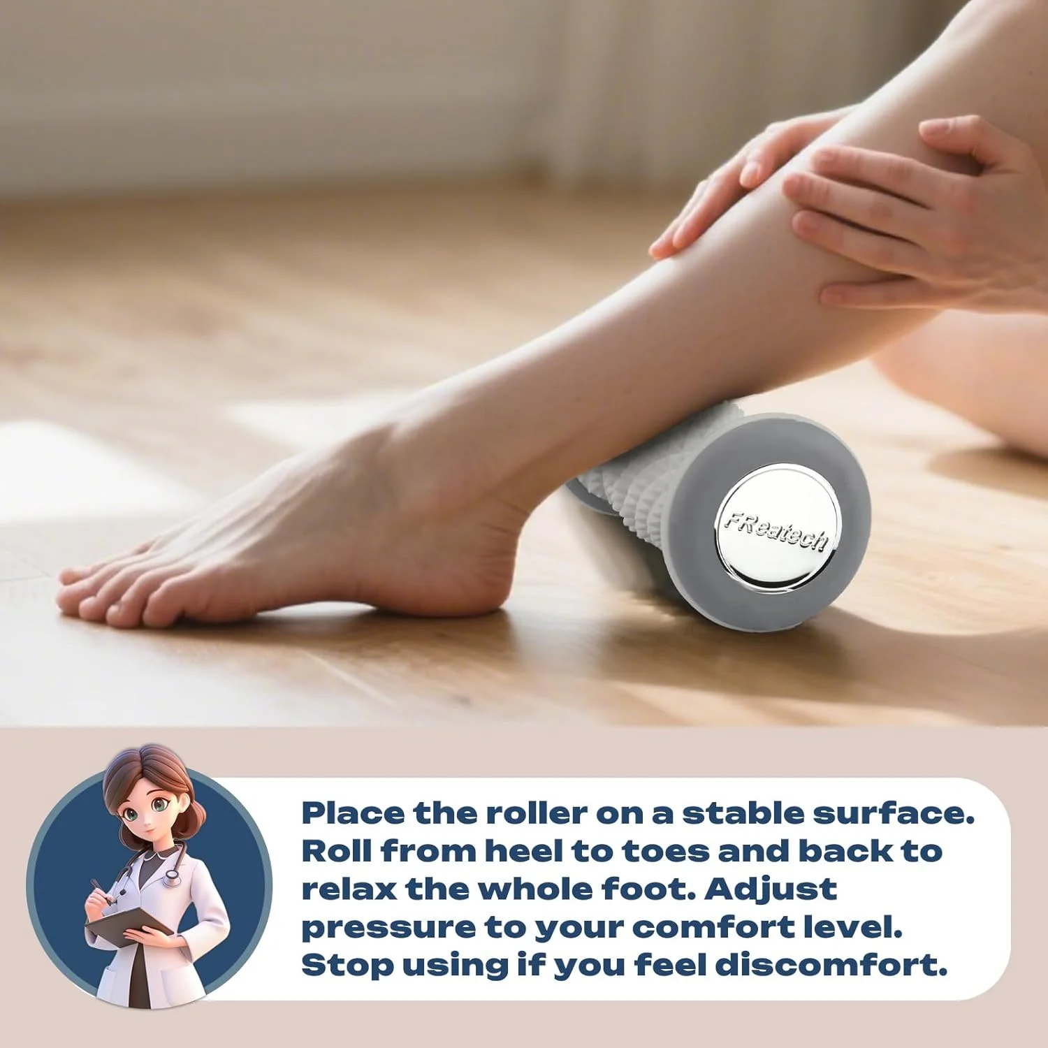 발 마사지 롤러 근육 이완, 족저근막염 완화, 발뒤꿈치 - Reflexology Foot Roller 리뷰 및 가격