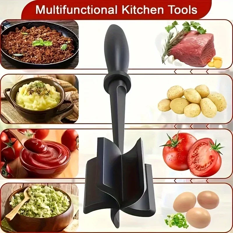 Potato Mashing Machine, Professional Multi functional Nylon Beef Crusher, Meat Cutting Machine, Kitchen Tools