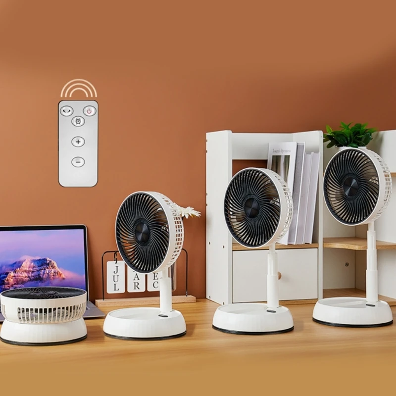 Ventilatore da tavolo portatile silenzioso ventilatore da tavolo pieghevole alimentato tramite USB a 3 velocità per la scrivania di casa camera da letto viaggi d'ufficio all'aperto
