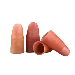 10Pcs/lot Realistic Polymer Resin Thumb Tip Magic Trick Fake Thumb Silk Magia Accessory Close Up Illusion Gimmick Mentalism Prop