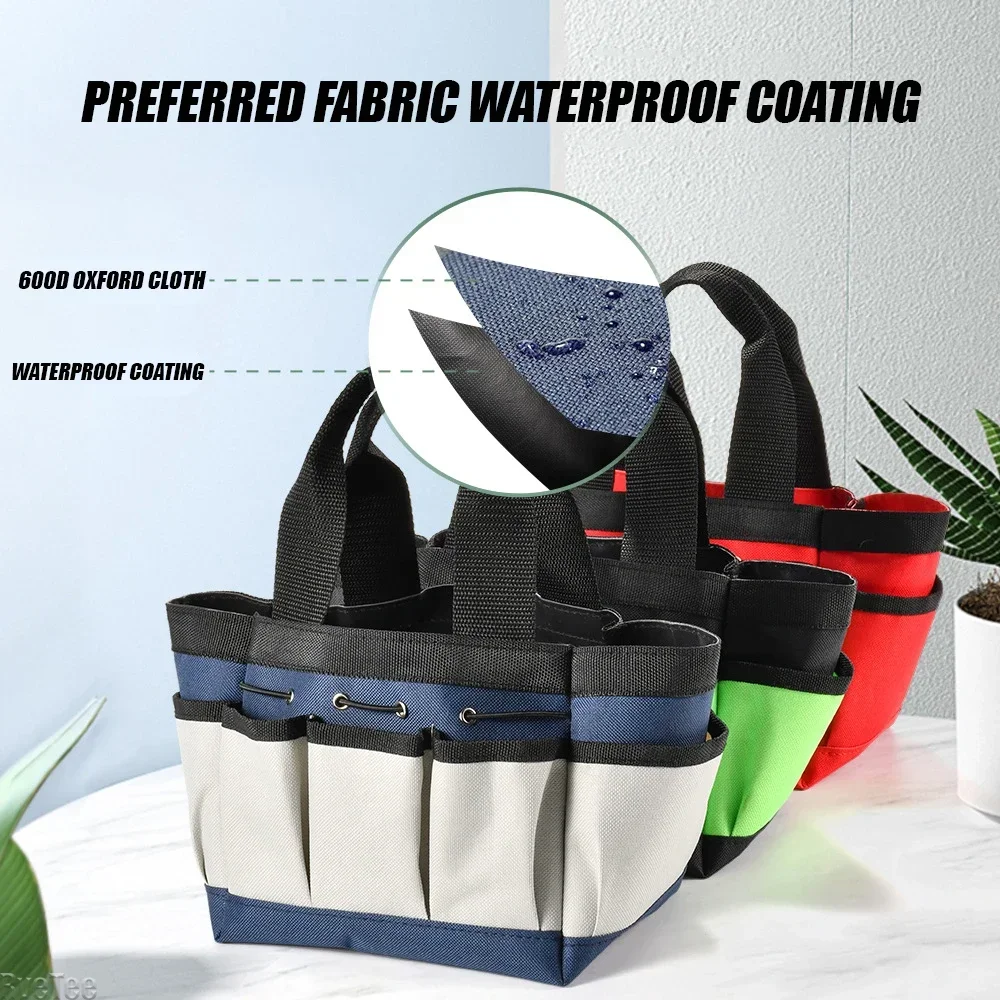 High Quality Professional Tool Bag with Multi Pocket Garden 600D Oxford Multi-Purpose Tool Pouch for Gardening Yard Lawn Work